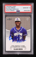 Elijah Green Signed 2021 Leaf Perfect Game All-American Classic #19 (PSA 10) at PristineAuction.com