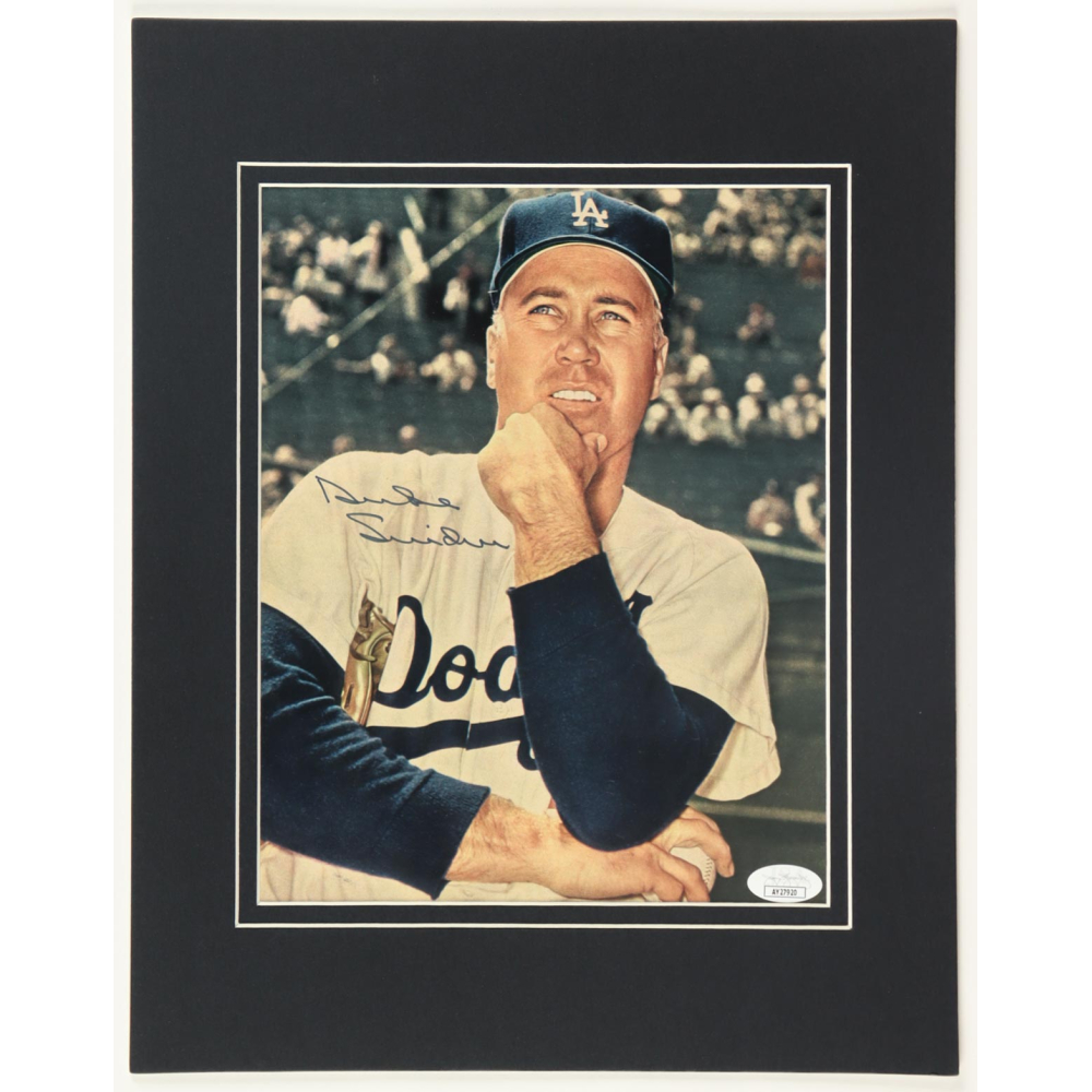 Duke Snider Signed Dodgers 11x14 Custom Matted Photo Display (JSA) at PristineAuction.com