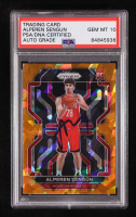 Alperen Sengun Signed 2021-22 Panini Prizm Prizms Orange Ice #318 RC (PSA 10) at PristineAuction.com
