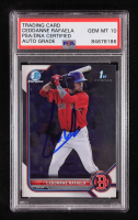 Ceddanne Rafaela Signed 2022 Bowman Chrome Prospects #BCP61 (PSA 10) at PristineAuction.com