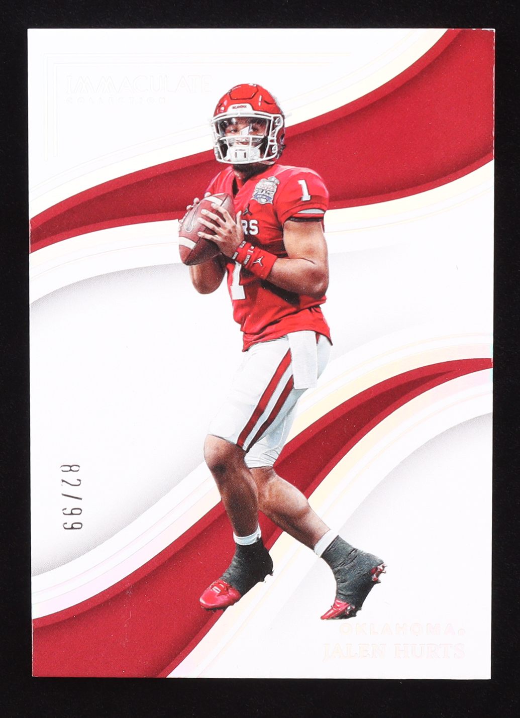 Jalen Hurts 2023 Immaculate Collection Collegiate #19 #82/99 at PristineAuction.com Jalen Hurts 2023 Immaculate Collection Collegiate #19 #82/99 at PristineAuction.com