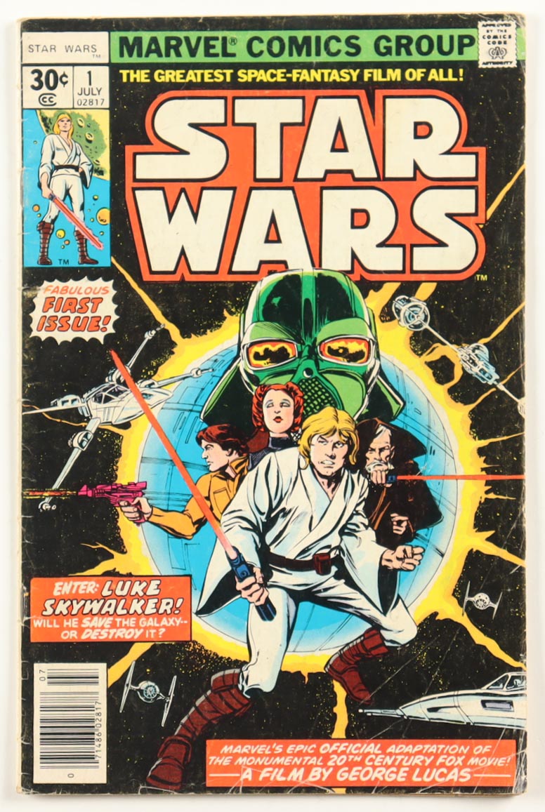 1977 "Star Wars" Issue #1 Marvel Comic Book at PristineAuction.com 1977 "Star Wars" Issue #1 Marvel Comic Book at PristineAuction.com