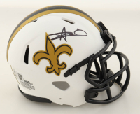 Alvin Kamara Signed Saints Lunar Eclipse Alternate Mini Helmet (Beckett) at PristineAuction.com