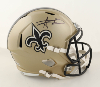 Alvin Kamara Signed Saints Full-Size Speed Helmet (Beckett) at PristineAuction.com