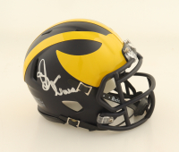 Sherrone Moore Signed Michigan Wolverines Speed Mini Helmet (Beckett) at PristineAuction.com