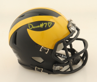 Donovan Edwards Signed Michigan Wolverines Speed Mini Helmet (JSA) at PristineAuction.com