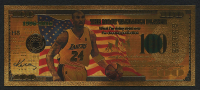 Kobe Bryant 24K Gold Commemorative $100 Bill at PristineAuction.com