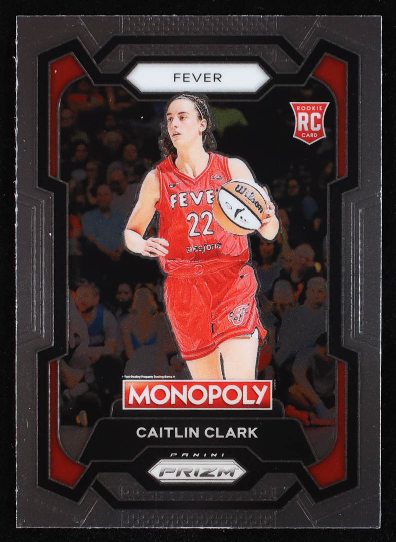 Caitlin Clark 2024 Panini Prizm Monopoly WNBA #65 RC at PristineAuction.com Caitlin Clark 2024 Panini Prizm Monopoly WNBA #65 RC at PristineAuction.com