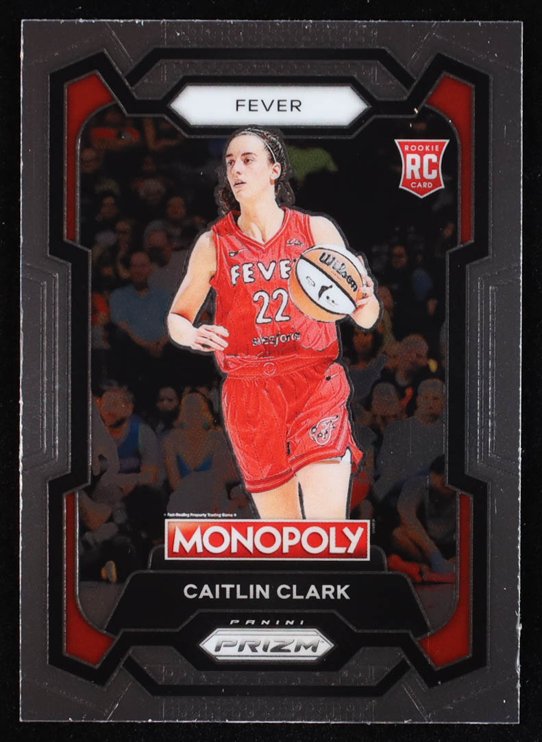 Caitlin Clark 2024 Panini Prizm Monopoly WNBA #65 RC at PristineAuction.com Caitlin Clark 2024 Panini Prizm Monopoly WNBA #65 RC at PristineAuction.com