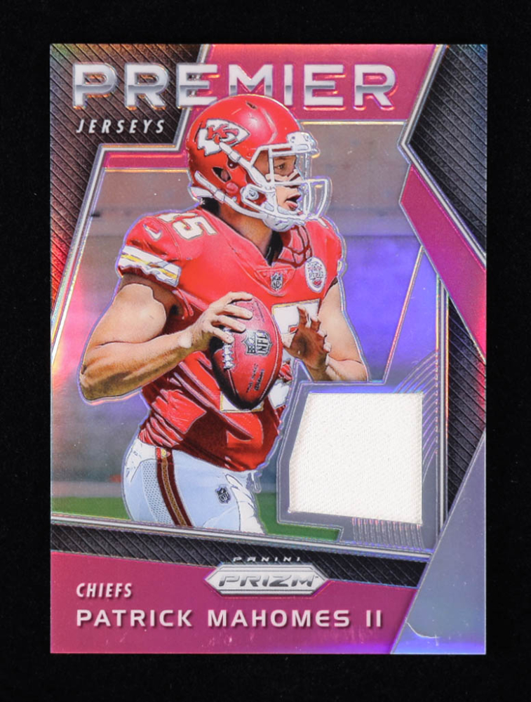 Patrick Mahomes 2017 Panini Prizm Prizm Premier Jerseys Pink #24 RC