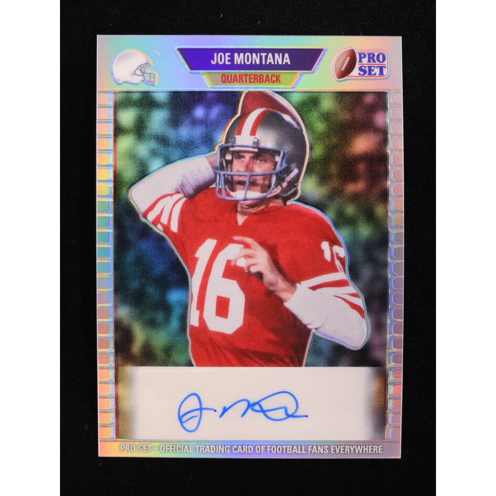 Joe Montana 2024 Leaf Metal Legacy Collection #89P-JM5 Autograph Silver Prismatic SP Variation #13/35 at PristineAuction.com