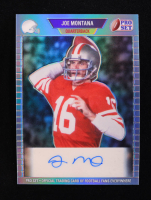 Joe Montana 2024 Leaf Metal Legacy Collection #89P-JM5 Autograph Silver Prismatic SP Variation #11/25 at PristineAuction.com