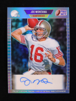 Joe Montana 2024 Leaf Metal Legacy Collection #89P-JM4 Autograph Platinum Blue Prismatic SP Variation #2/25 at PristineAuction.com