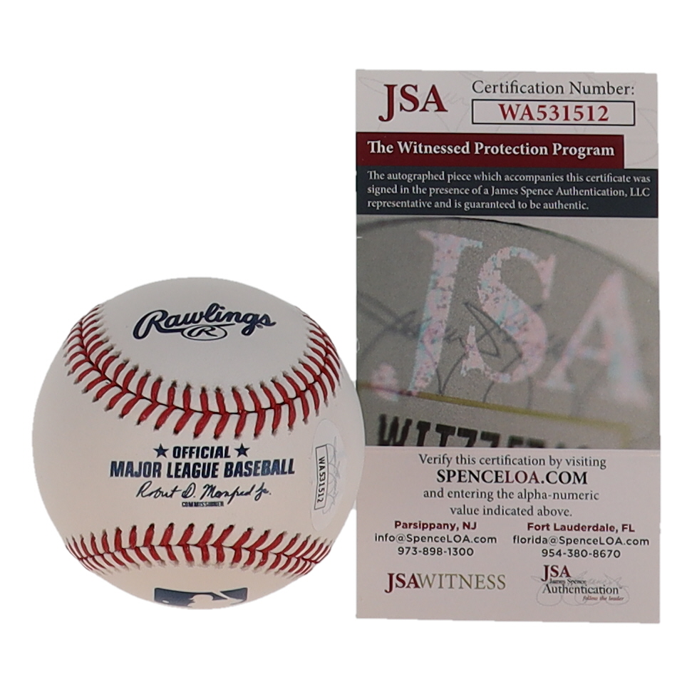 Evan Longoria Signed OML Baseball Inscribed "08 AL ROY (JSA) at PristineAuction.com Evan Longoria Signed OML Baseball Inscribed "08 AL ROY (JSA) at PristineAuction.com