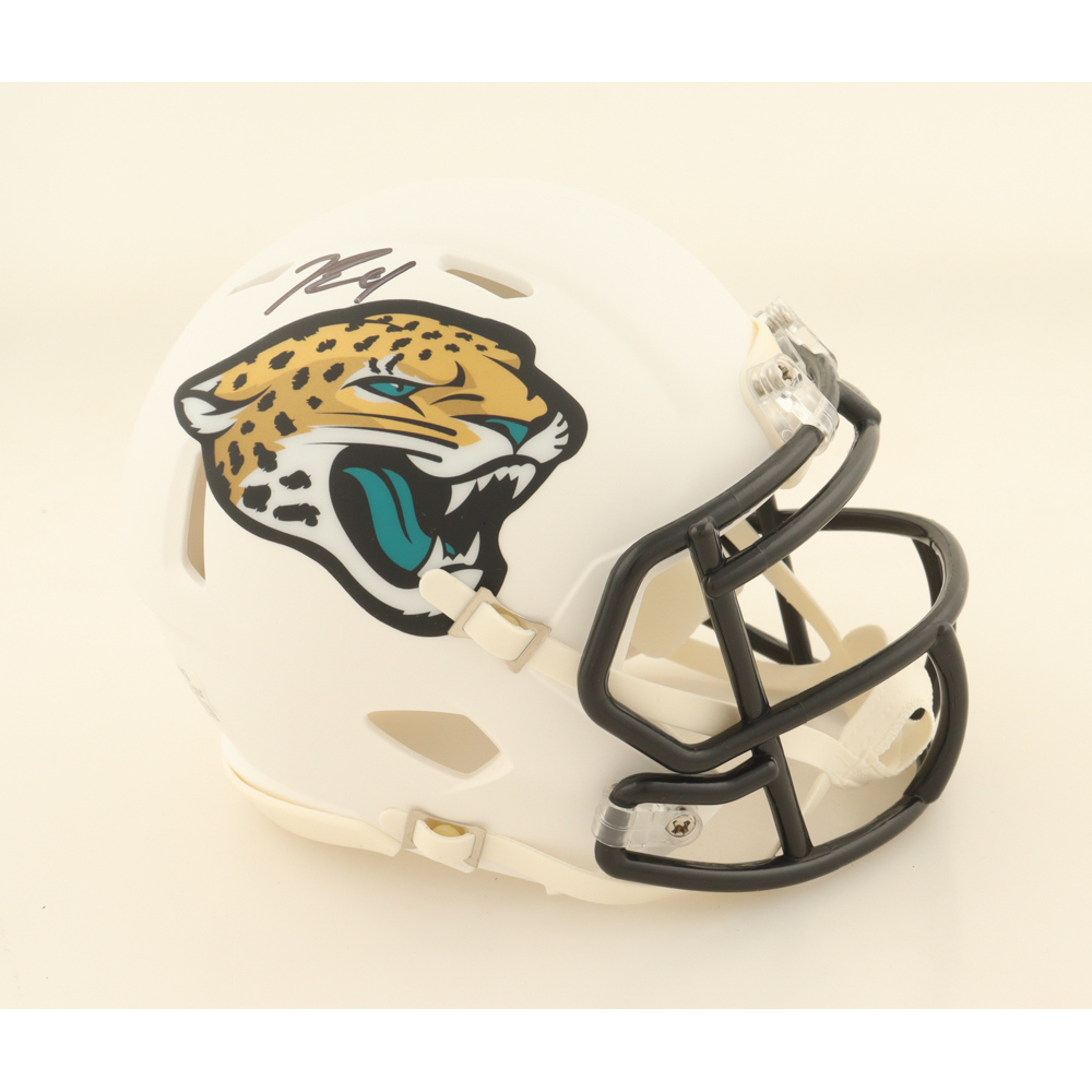 Tank Bigsby Signed Jaguars Speed Mini Helmet (JSA) at PristineAuction.com