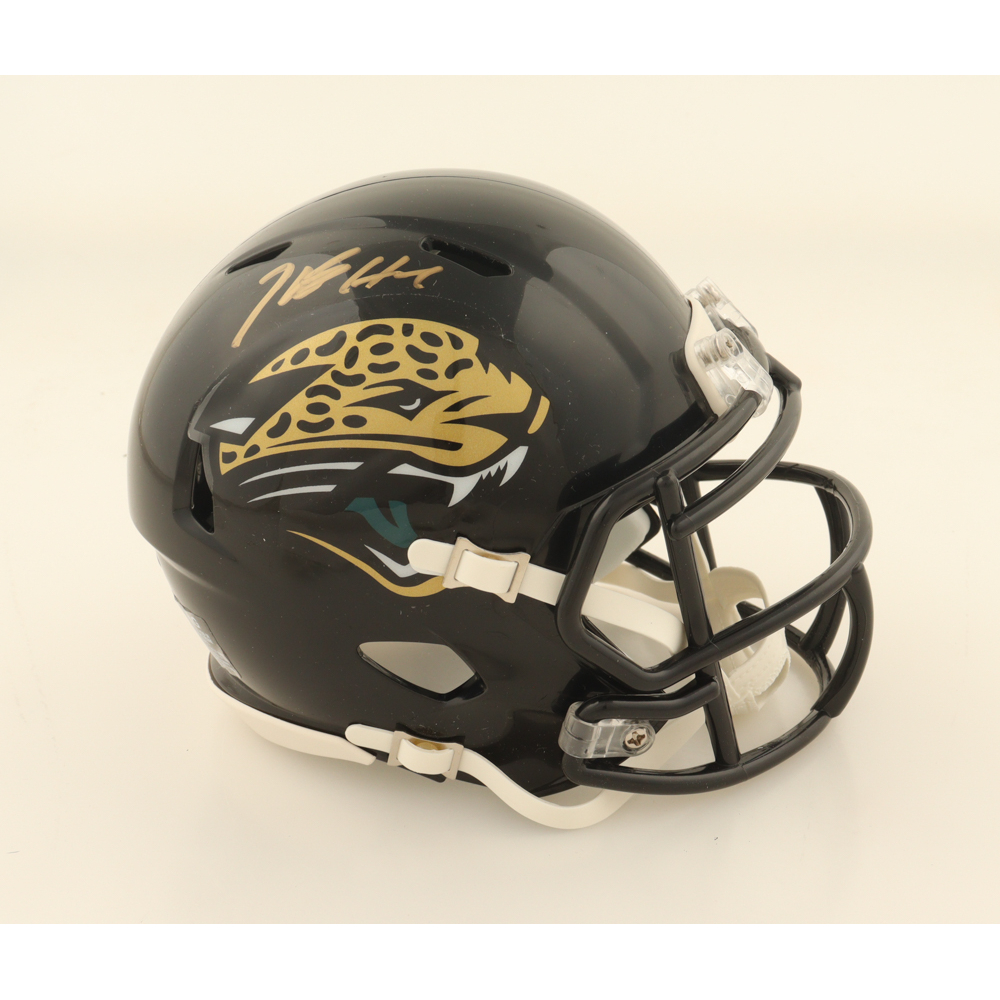 Tank Bigsby Signed Jaguars Speed Mini Helmet (JSA) at PristineAuction.com