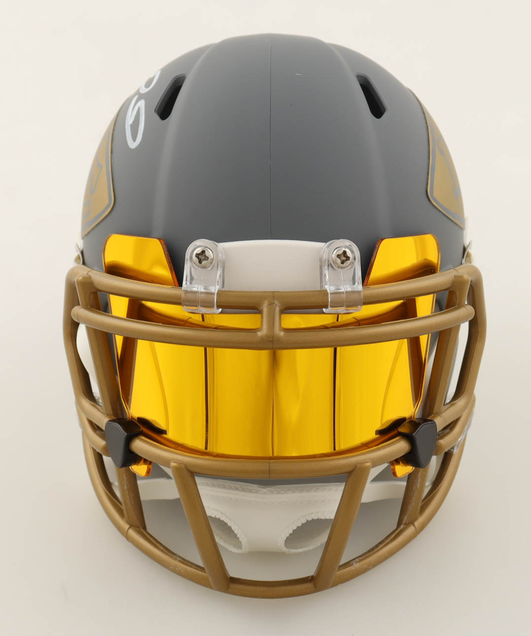 Patrick Mahomes Signed Chiefs Slate Alternate Speed Mini Helmet (Beckett) at PristineAuction.com Patrick Mahomes Signed Chiefs Slate Alternate Speed Mini Helmet (Beckett) at PristineAuction.com