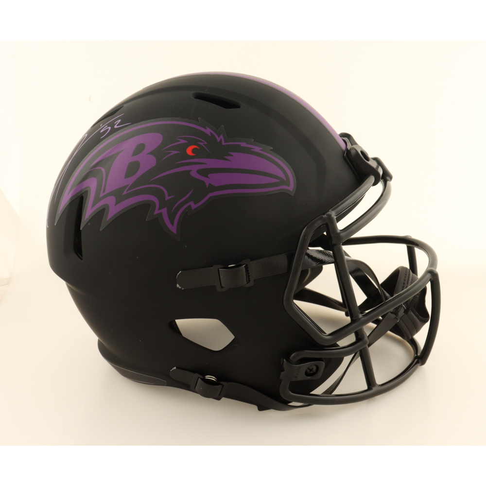 Baltimore Ravens NFL Speed Helmet With 3D Bumpers - Full Size Display Or Collectible
