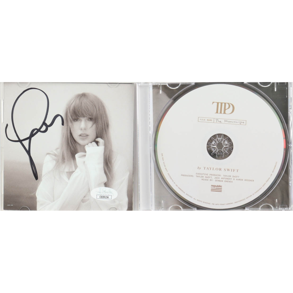 Taylor Swift Signed "The Tortured Poets Department" CD Insert With Case & Disc (JSA) at PristineAuction.com