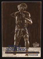 Tom Brady 2000 Fleer Ultra 23KT Gold Blue Metallic Signature Series RC at PristineAuction.com