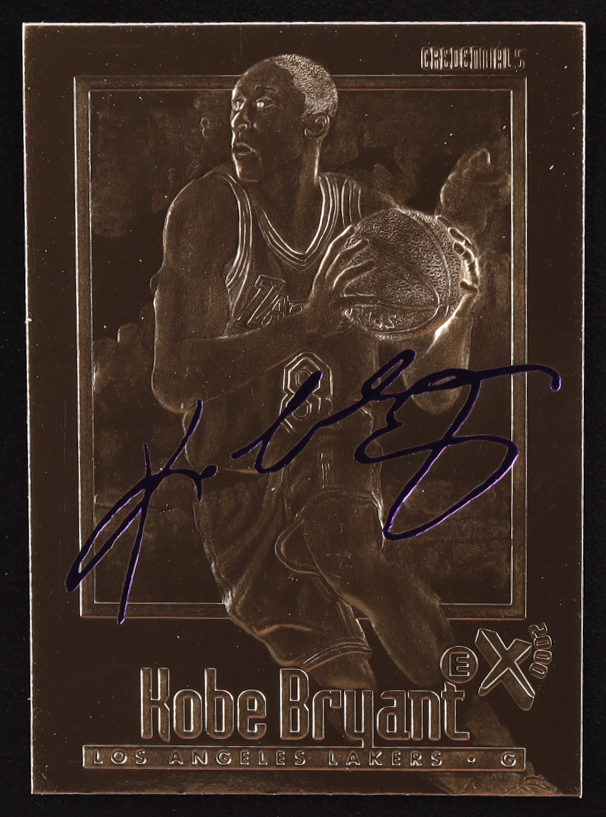Kobe Bryant 1996-97 Skybox EX-2000 Purple Signature 23Kt Gold RC at PristineAuction.com Kobe Bryant 1996-97 Skybox EX-2000 Purple Signature 23Kt Gold RC at PristineAuction.com