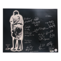Babe Ruth Tribute 16x20 Photo Signed by (27) with Mickey Rivers, Bobby Shantz, Ken Clay, Ron Blomberg (MAB Hologram) at PristineAuction.com