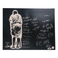 Babe Ruth Tribute 16x20 Photo Signed by (27) with Mickey Rivers, Bobby Shantz, Ken Clay, Ron Blomberg (MAB Hologram) at PristineAuction.com