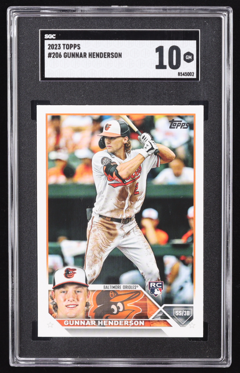 Gunnar Henderson 2023 Topps #206 RC (SGC 10) at PristineAuction.com Gunnar Henderson 2023 Topps #206 RC (SGC 10) at PristineAuction.com