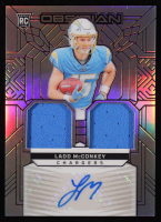 Ladd McConkey Signed 2024 Panini Obsidian Rookie Materials Ink Silver #10 #08/99 RC at PristineAuction.com