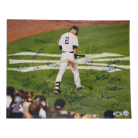 New York Yankees 16x20 Photo Signed by (26) with Mickey Rivers, Bobby Shantz, Ken Clay, Ron Blomberg (MAB Hologram) at PristineAuction.com