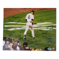 New York Yankees 16x20 Photo Signed by (26) with Mickey Rivers, Bobby Shantz, Ken Clay, Ron Blomberg (MAB Hologram) at PristineAuction.com
