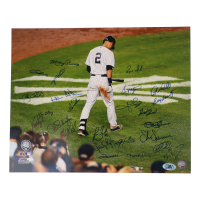 New York Yankees 16x20 Photo Signed by (26) with Mickey Rivers, Bobby Shantz, Ken Clay, Ron Blomberg (MAB Hologram) at PristineAuction.com