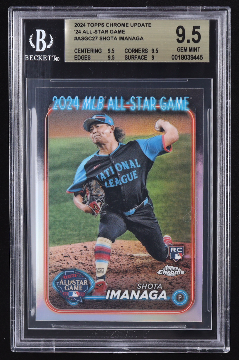 Shota Imanaga 2024 Topps Chrome Update '24 All-Star Game #ASGC27 RC (BGS 9.5) at PristineAuction.com Shota Imanaga 2024 Topps Chrome Update '24 All-Star Game #ASGC27 RC (BGS 9.5) at PristineAuction.com