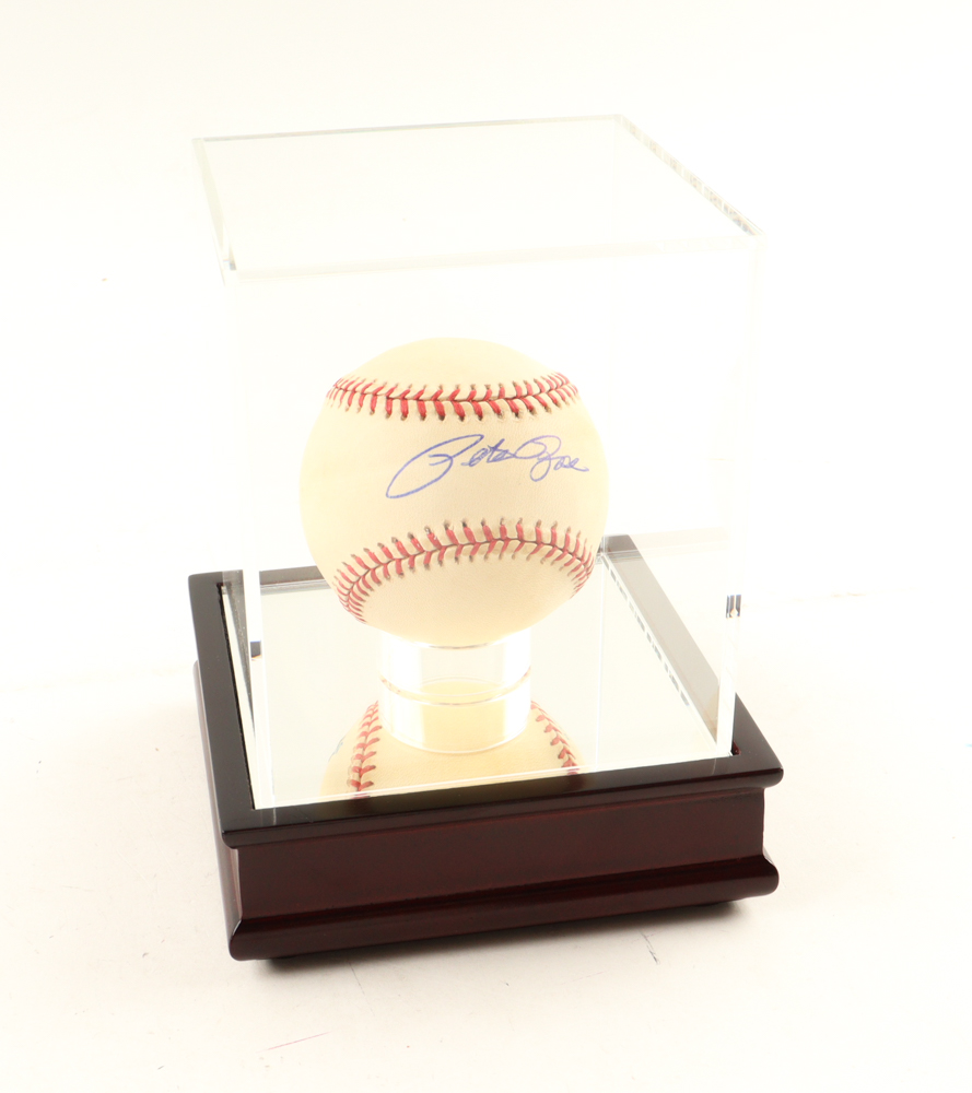 Pete Rose Signed OAL Baseball With Display Case (PSA) at PristineAuction.com Pete Rose Signed OAL Baseball With Display Case (PSA) at PristineAuction.com