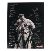 New York Yankees Greats 16x20  Photo Signed by (25) with Mickey Rivers, Bobby Shantz, Ken Clay, Ron Blomberg (MAB Hologram) at PristineAuction.com