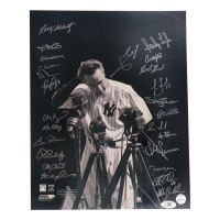 New York Yankees Greats 16x20  Photo Signed by (25) with Mickey Rivers, Bobby Shantz, Ken Clay, Ron Blomberg (MAB Hologram) at PristineAuction.com