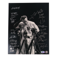 New York Yankees Greats 16x20  Photo Signed by (25) with Mickey Rivers, Bobby Shantz, Ken Clay, Ron Blomberg (MAB Hologram) at PristineAuction.com