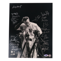 New York Yankees Greats 16x20  Photo Signed by (25) with Mickey Rivers, Bobby Shantz, Ken Clay, Ron Blomberg (MAB Hologram) at PristineAuction.com