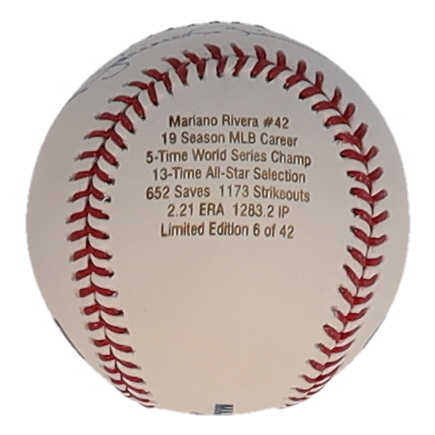 Mariano Rivera Signed Commemorative Retirement OML Baseball (JSA) at PristineAuction.com Mariano Rivera Signed Commemorative Retirement OML Baseball (JSA) at PristineAuction.com