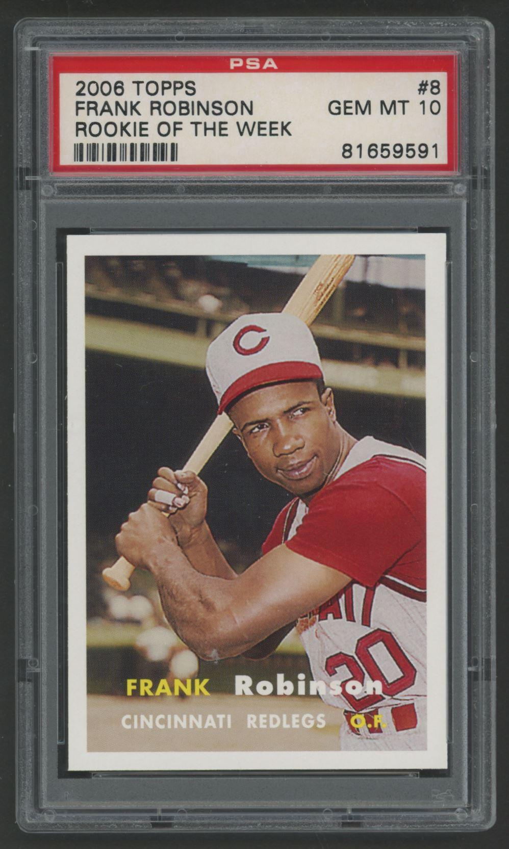Frank Robinson 2006 Topps Rookie of the Week #8 (PSA 10) at PristineAuction.com Frank Robinson 2006 Topps Rookie of the Week #8 (PSA 10) at PristineAuction.com