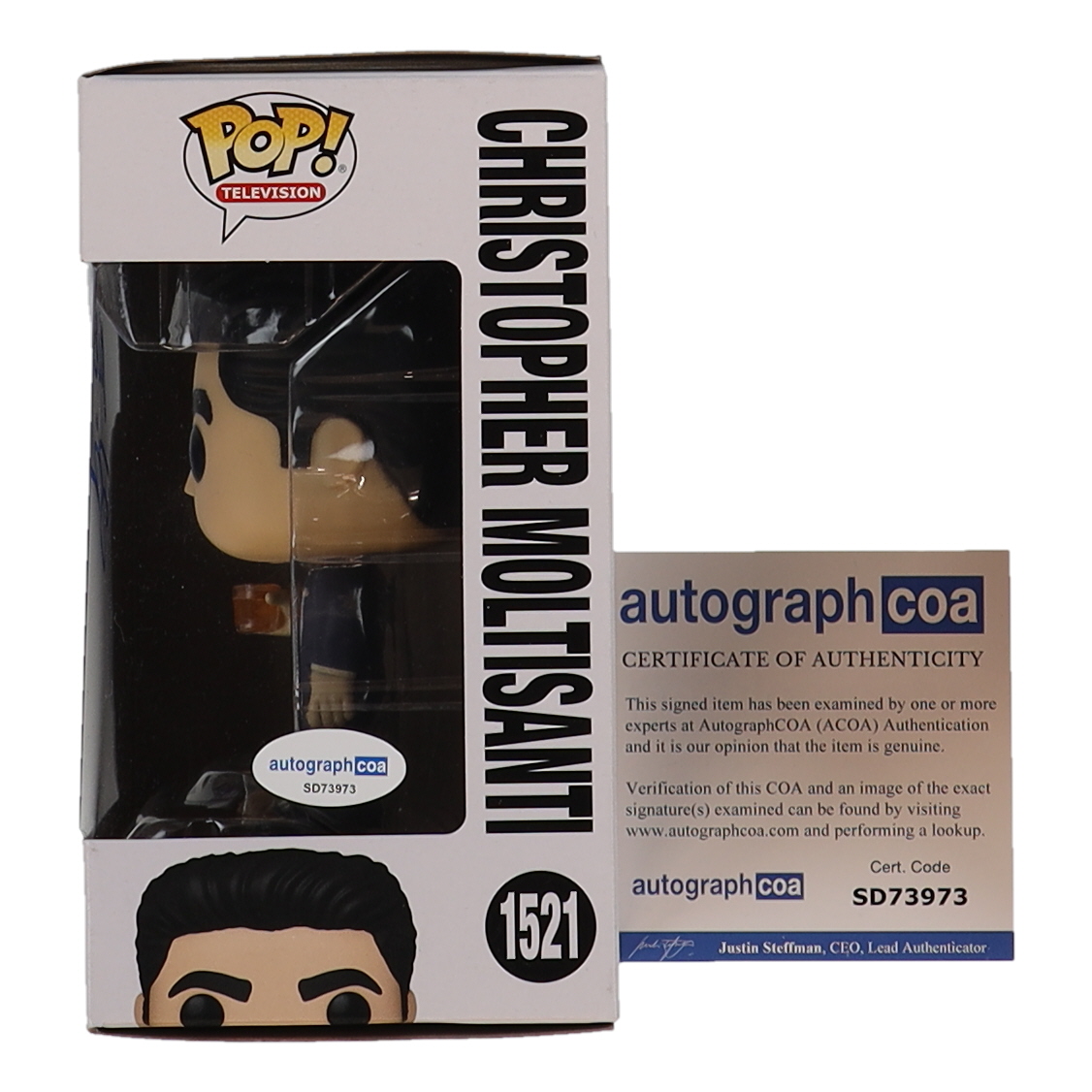 Michael Imperioli Signed "The Sopranos" #1294 Christopher Moltisanti Funko Pop! Vinyl Figure (AutographCOA) at PristineAuction.com Michael Imperioli Signed "The Sopranos" #1294 Christopher Moltisanti Funko Pop! Vinyl Figure (AutographCOA) at PristineAuction.com