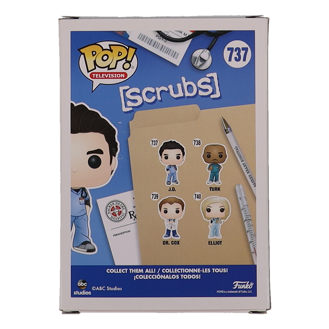 Zach Braff Signed "Scrubs" #737 J.D. Funko Pop! Vinyl Figure (AutographCOA) at PristineAuction.com Zach Braff Signed "Scrubs" #737 J.D. Funko Pop! Vinyl Figure (AutographCOA) at PristineAuction.com