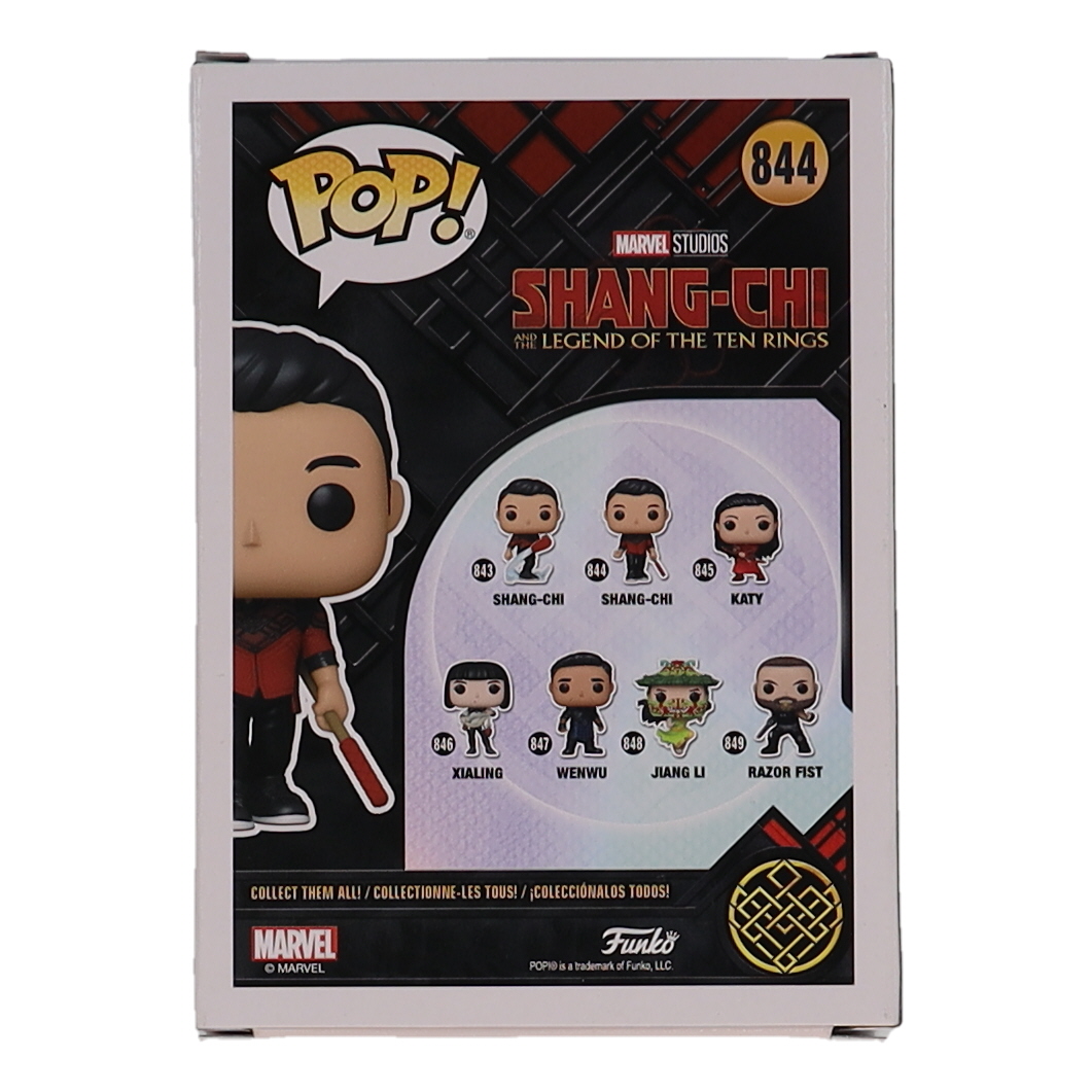 Simu Liu Signed "Shang-Chi And The Legend Of The Ten Rings" #844 Shang-Chi Bobble-Head Funko Pop! Vinyl Figure (SWAU) at PristineAuction.com Simu Liu Signed "Shang-Chi And The Legend Of The Ten Rings" #844 Shang-Chi Bobble-Head Funko Pop! Vinyl Figure (SWAU) at PristineAuction.com