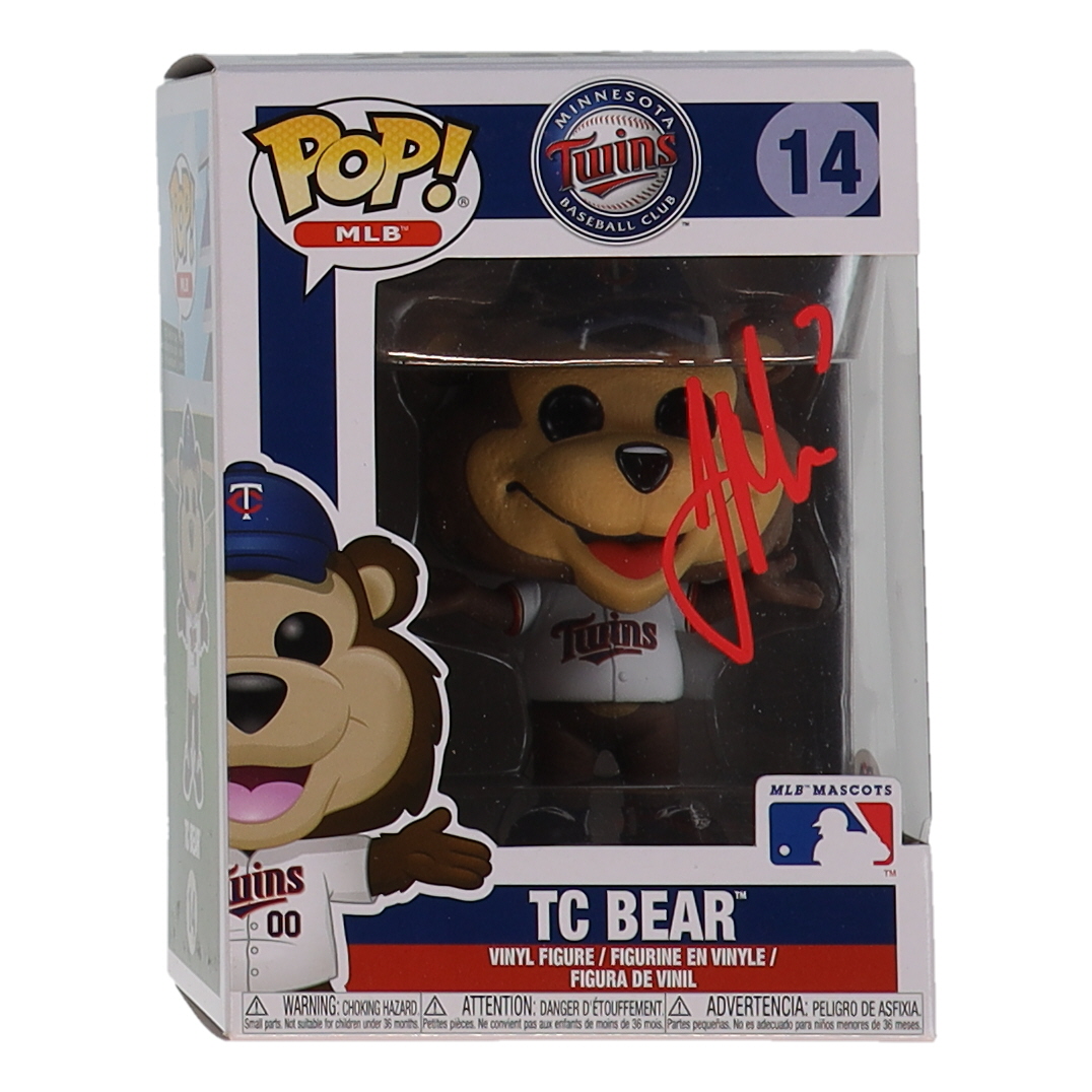 Joe Mauer Signed "Twins" #14 TC Bear Funko Pop! Vinyl Figure (PSA) at PristineAuction.com Joe Mauer Signed "Twins" #14 TC Bear Funko Pop! Vinyl Figure (PSA) at PristineAuction.com