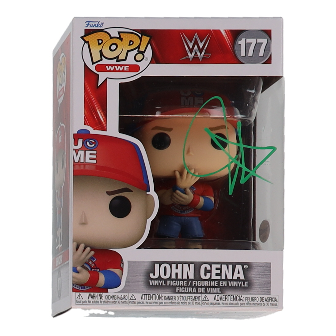 John Cena Signed "WWE" #177 Funko Pop! Vinyl Figure (AutographCOA) at PristineAuction.com John Cena Signed "WWE" #177 Funko Pop! Vinyl Figure (AutographCOA) at PristineAuction.com
