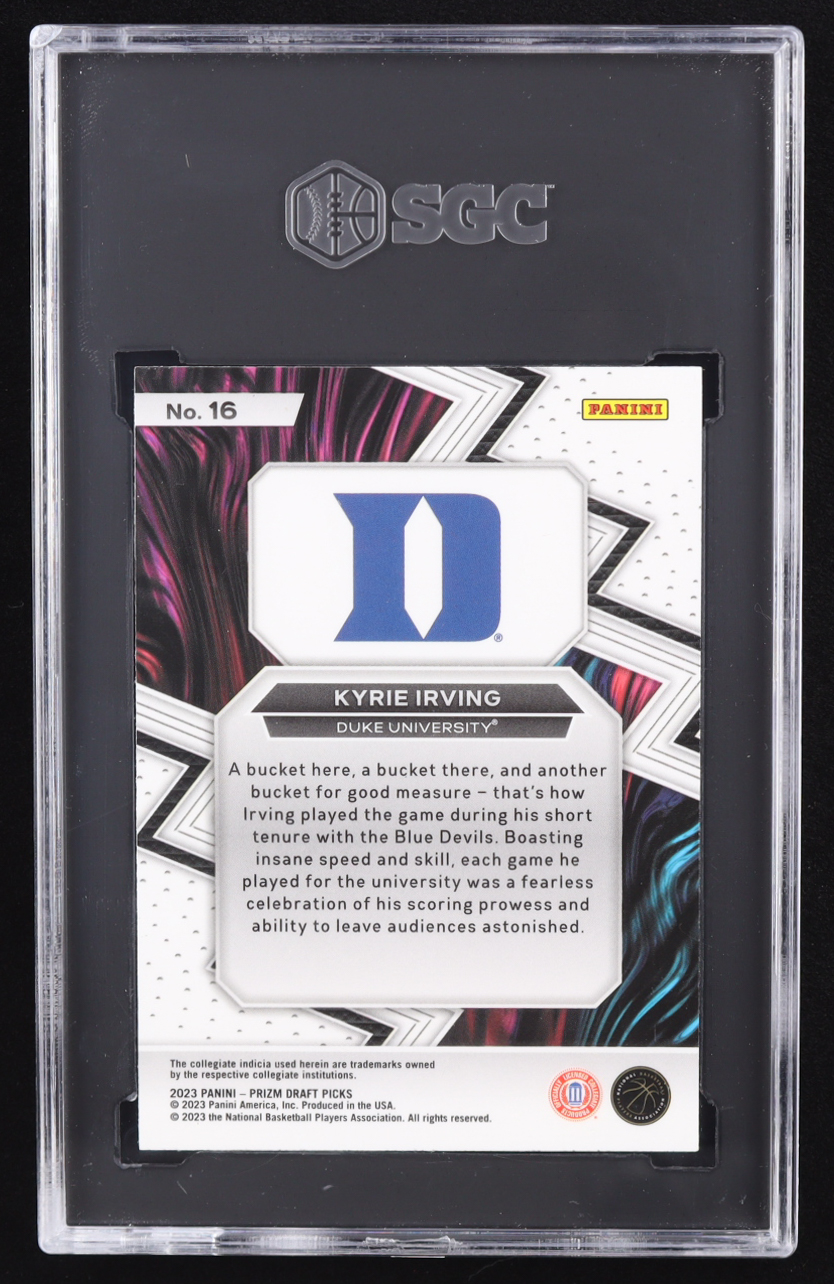 Kyrie Irving 2023-24 Panini Prizm Draft Picks Fearless #16 (SGC 10) at PristineAuction.com Kyrie Irving 2023-24 Panini Prizm Draft Picks Fearless #16 (SGC 10) at PristineAuction.com
