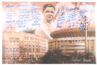 Yankees Greats 16" x 24" Photo Signed by (47) with Mike Buddie, Danny Cater, Luis Sojo, Eric Soderholm, Lee Gutterman (MAB) at PristineAuction.com