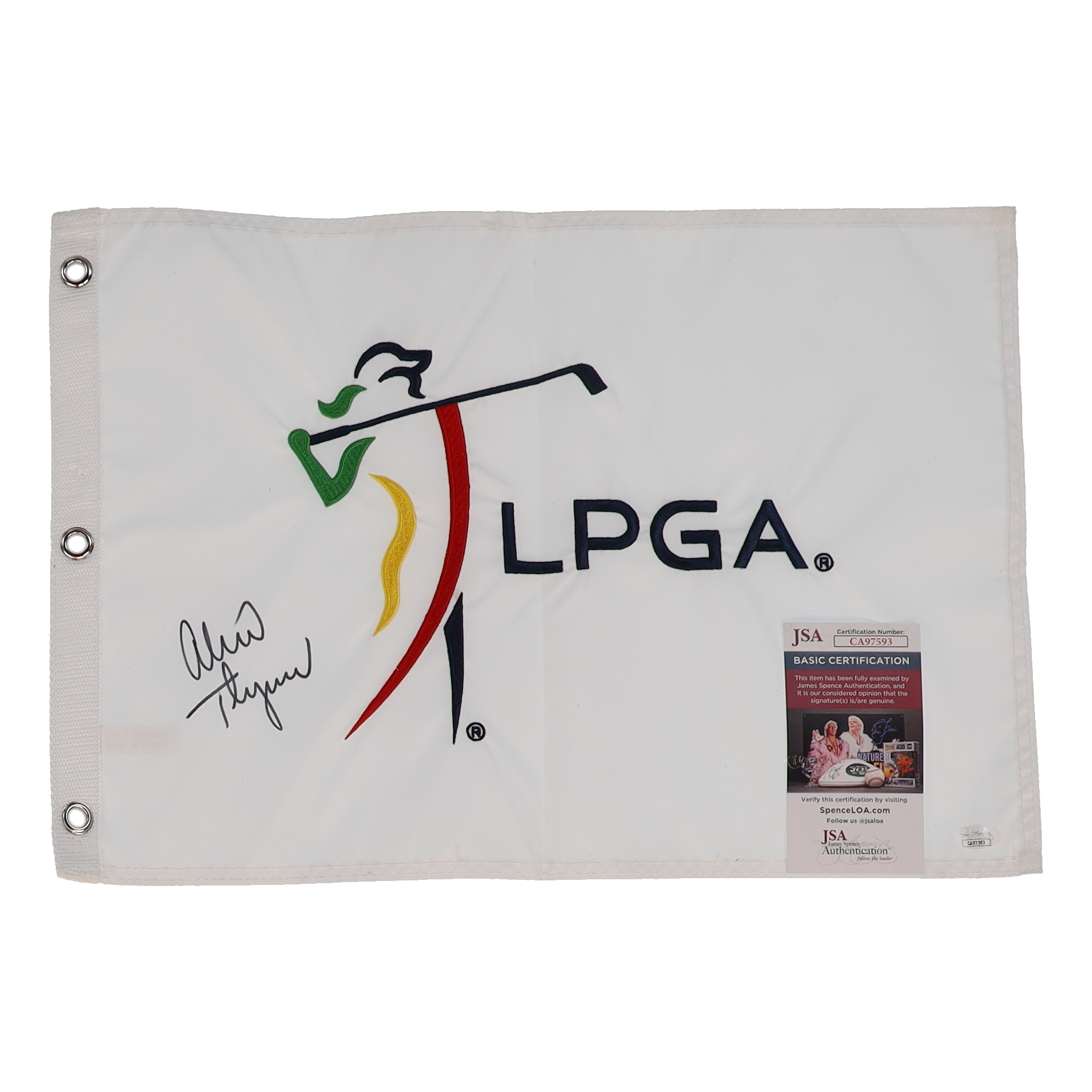 Lexi Thompson Signed LPGA 14x19 Pin Flag (JSA) at PristineAuction.com Lexi Thompson Signed LPGA 14x19 Pin Flag (JSA) at PristineAuction.com
