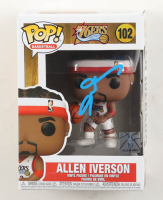 Allen Iverson Signed 76ers #102 Funko Pop! Vinyl Figure (PSA) at PristineAuction.com