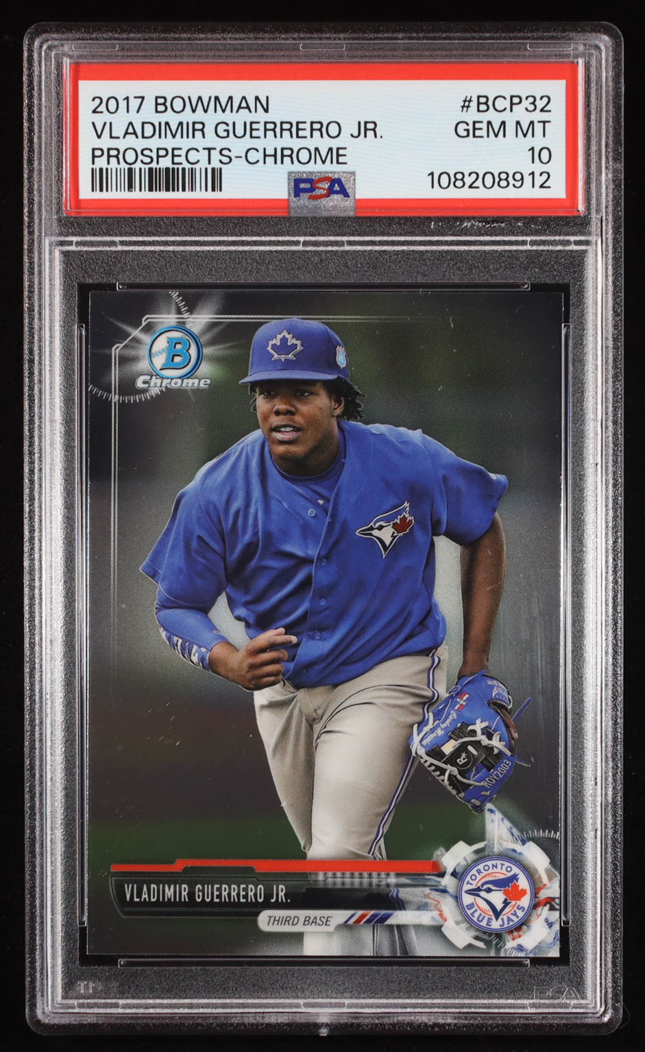 Vladimir Guerrero Jr. 2017 Bowman Chrome Prospects #BCP32 RC (PSA 10) at PristineAuction.com Vladimir Guerrero Jr. 2017 Bowman Chrome Prospects #BCP32 RC (PSA 10) at PristineAuction.com